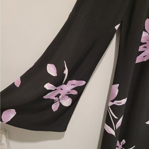 Chaps floral print bell sleeve dress size XL - Picture 7 of 13